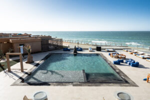 Luxury outdoor swimming pool at Tulum Beach Resort and Spa Dakhla Morocco